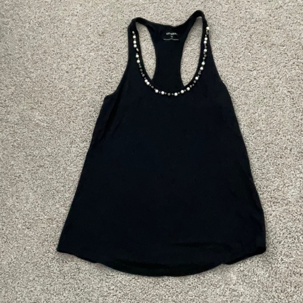 Express Black Embellished Women's Tank Top